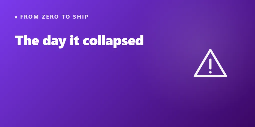 The day my software collapsed in front of everyone