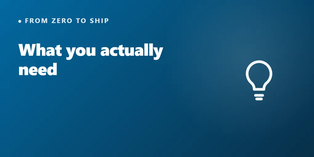 What you actually need to build software (it isn't code)